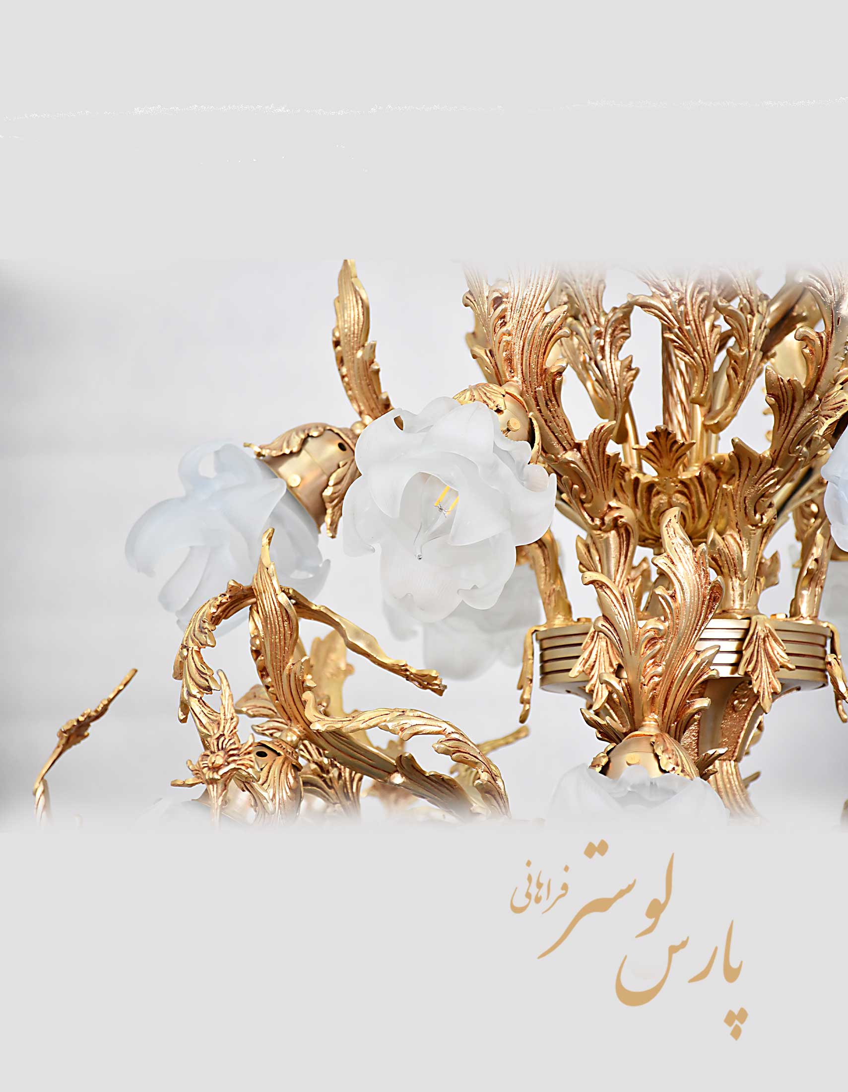 Classic chandelier لوستر بدنه برنزی کلاسیک طرح ونوس