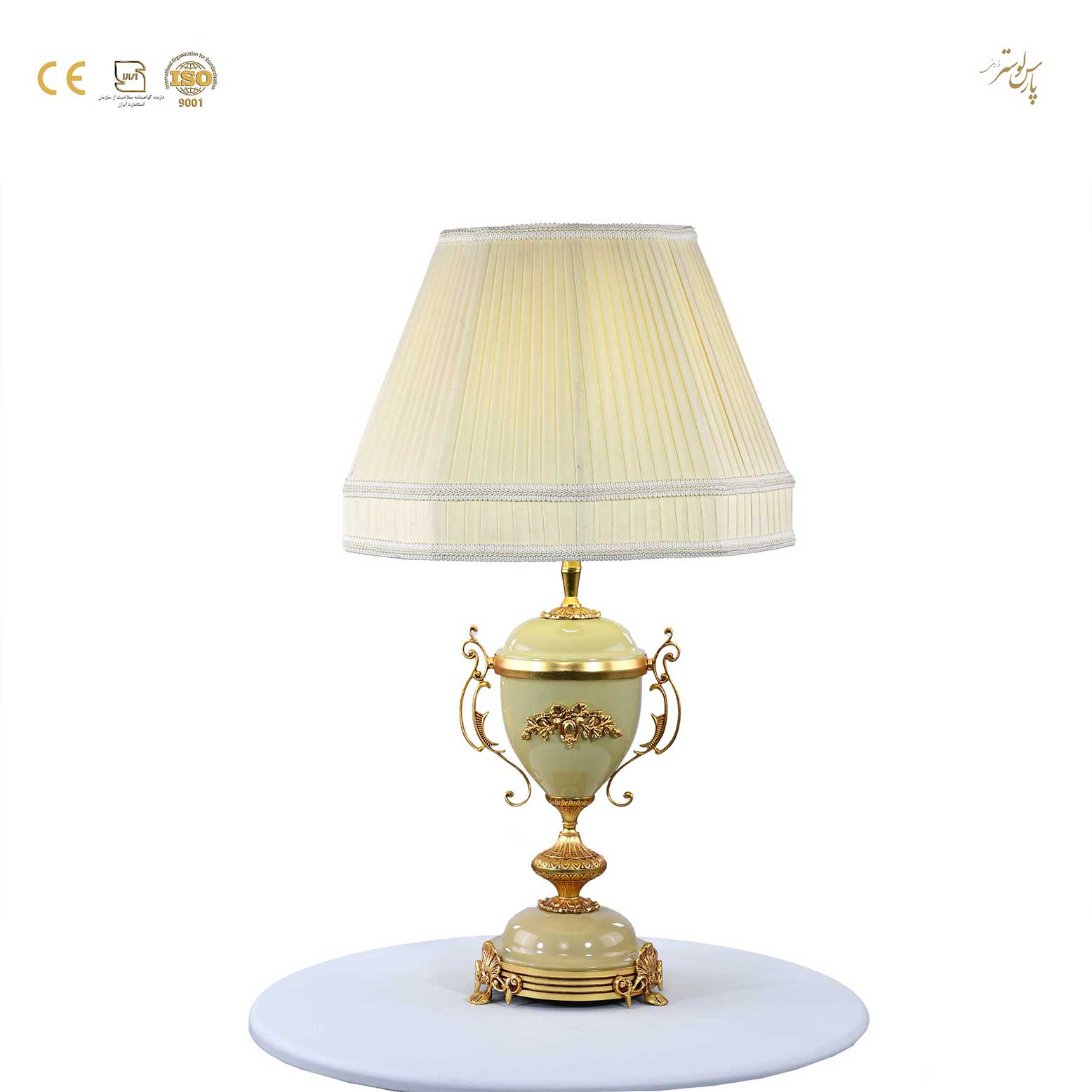 آباژور رومیزی کلاسیک تک شعله مدل 920125 آباژور رومیزی کلاسیک تک شعله مدل 920125