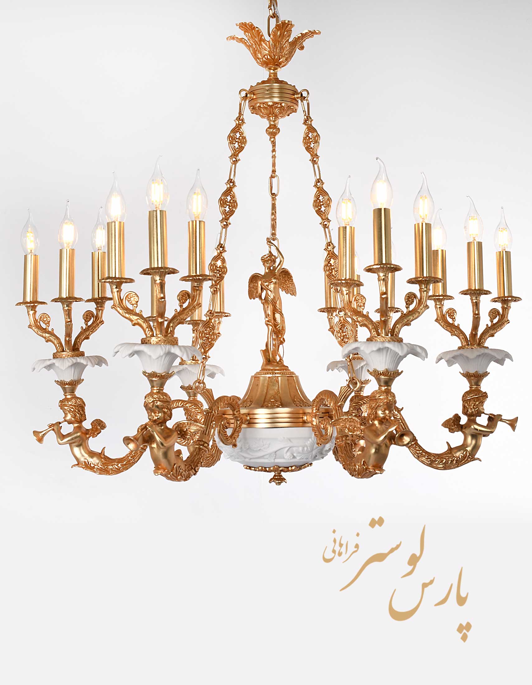 Chandelier لوستر کلاسیک طرح خورشید کد 6642