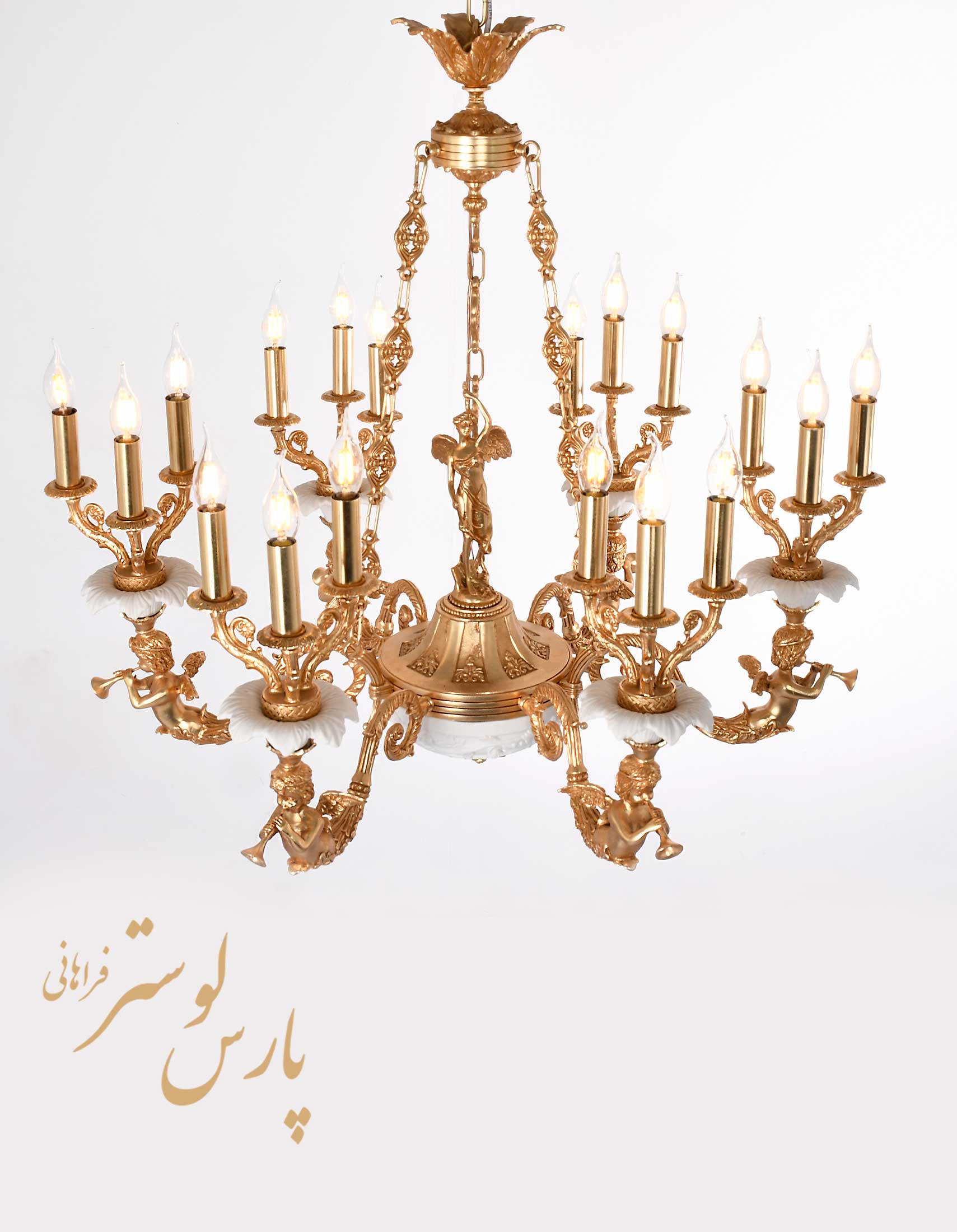 Chandelier لوستر کلاسیک طرح خورشید کد 6642