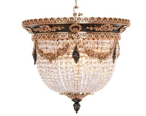 لوستر سقفی کوچک کریستالی کد6661