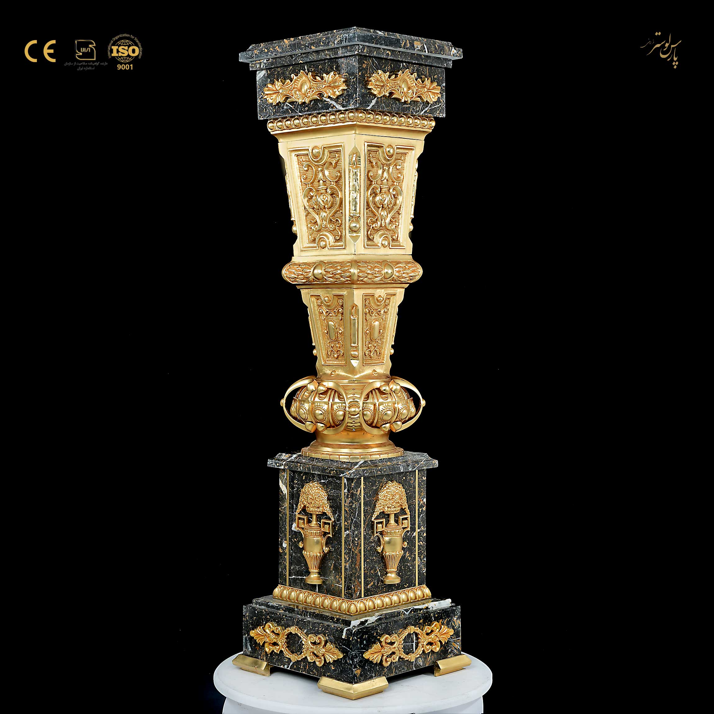 میز گرد سنگی برنزی تلفن جدید کد960105 میز گرد سنگی برنزی تلفن جدید کد960105