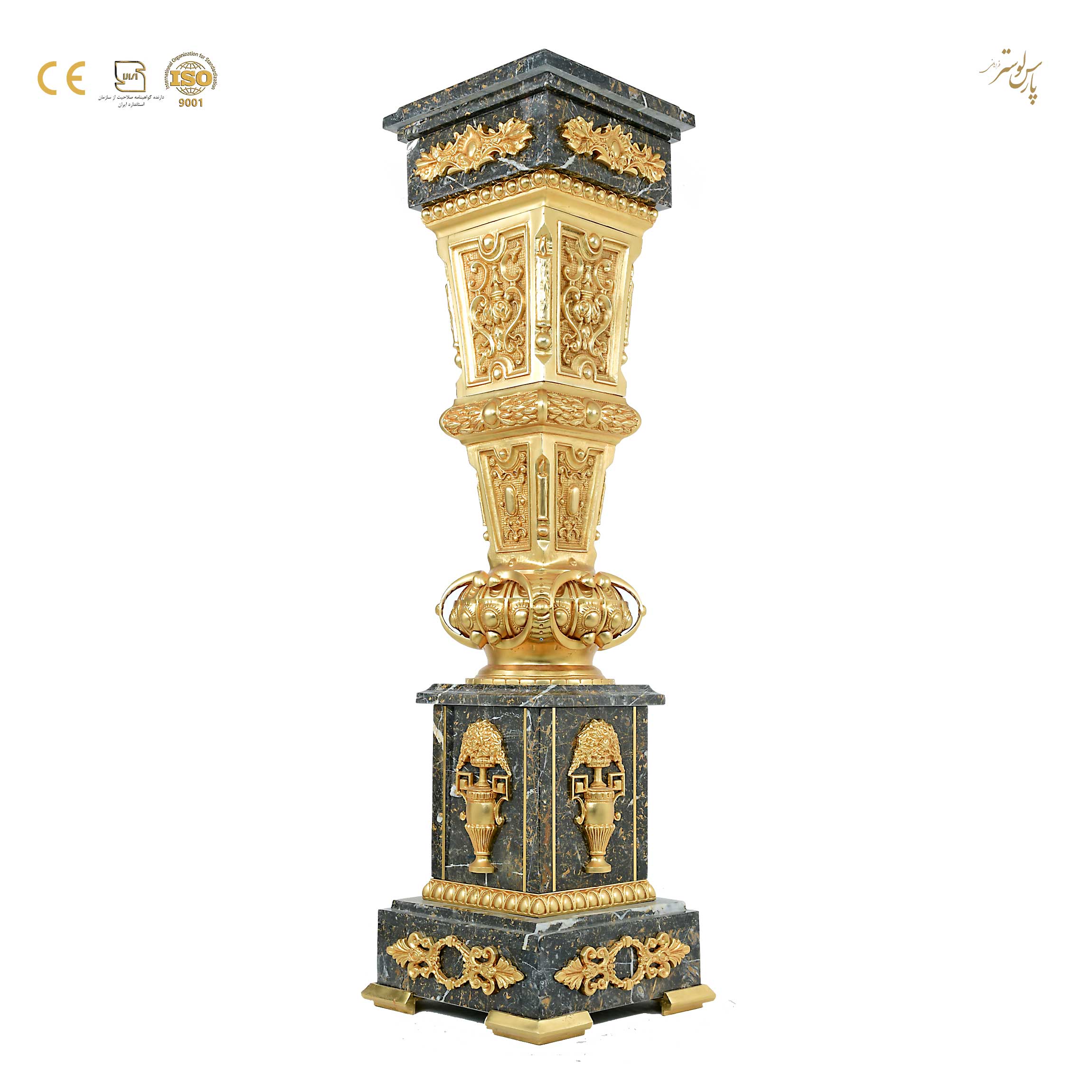 میز گرد سنگی برنزی تلفن جدید کد960105 میز گرد سنگی برنزی تلفن جدید کد960105