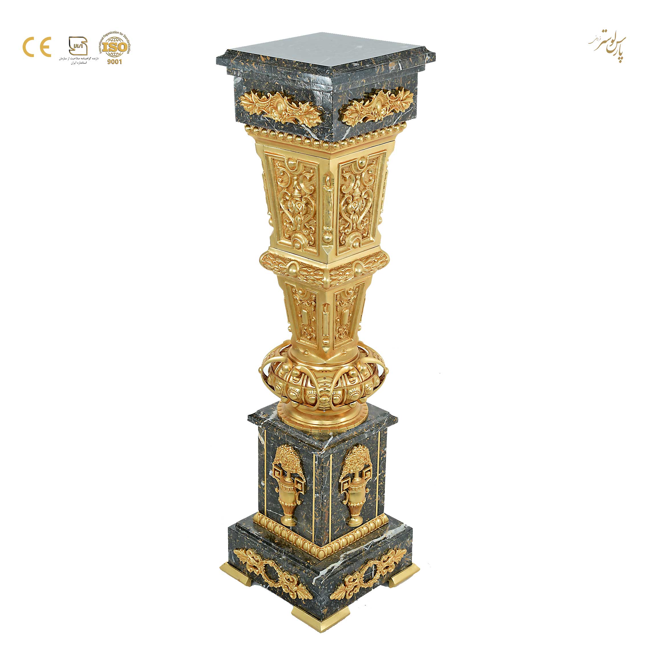 میز گرد سنگی برنزی تلفن جدید کد960105 میز گرد سنگی برنزی تلفن جدید کد960105