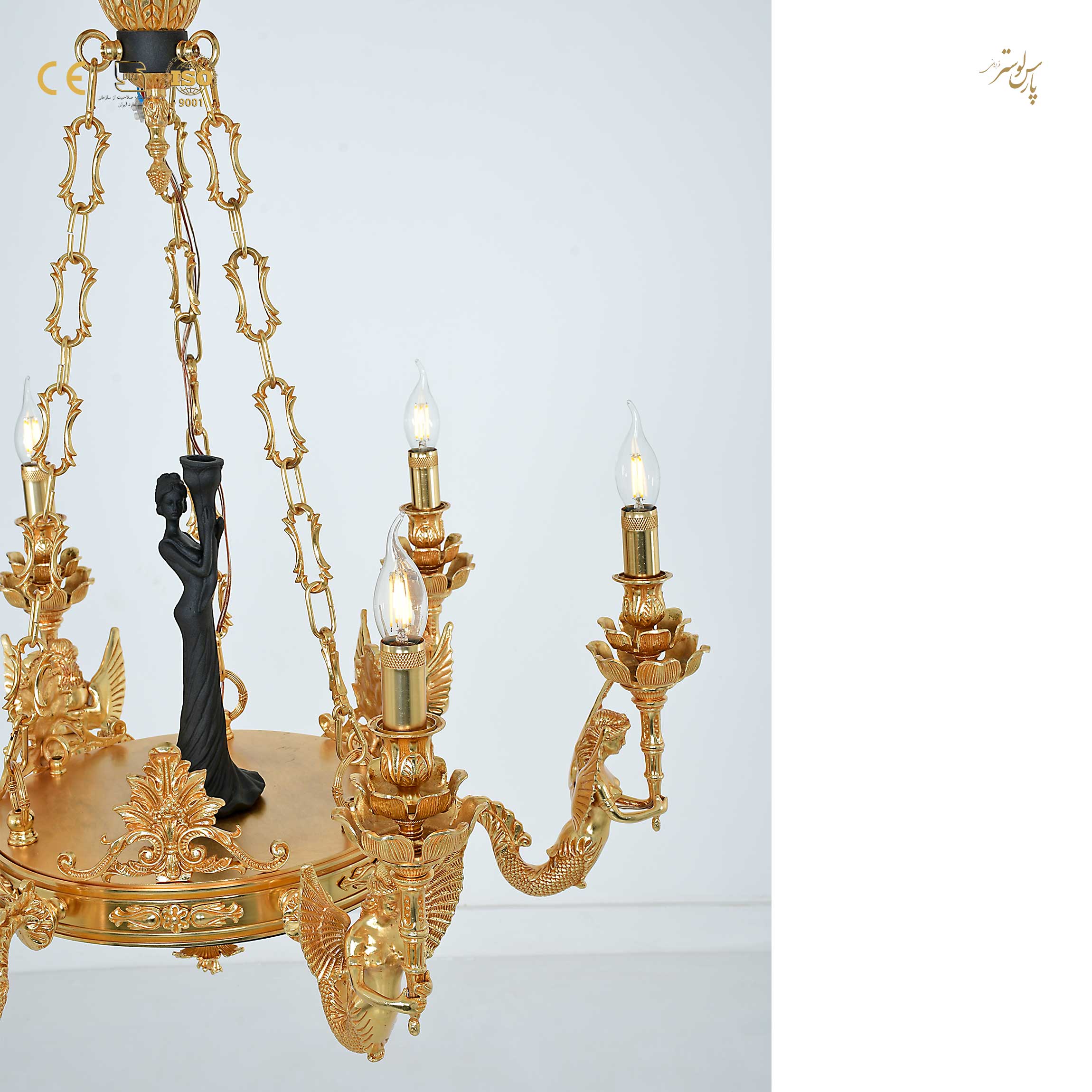 لوستر کلاسیک جدید 6 شاخه کد6738 لوستر کلاسیک جدید 6 شاخه کد6738