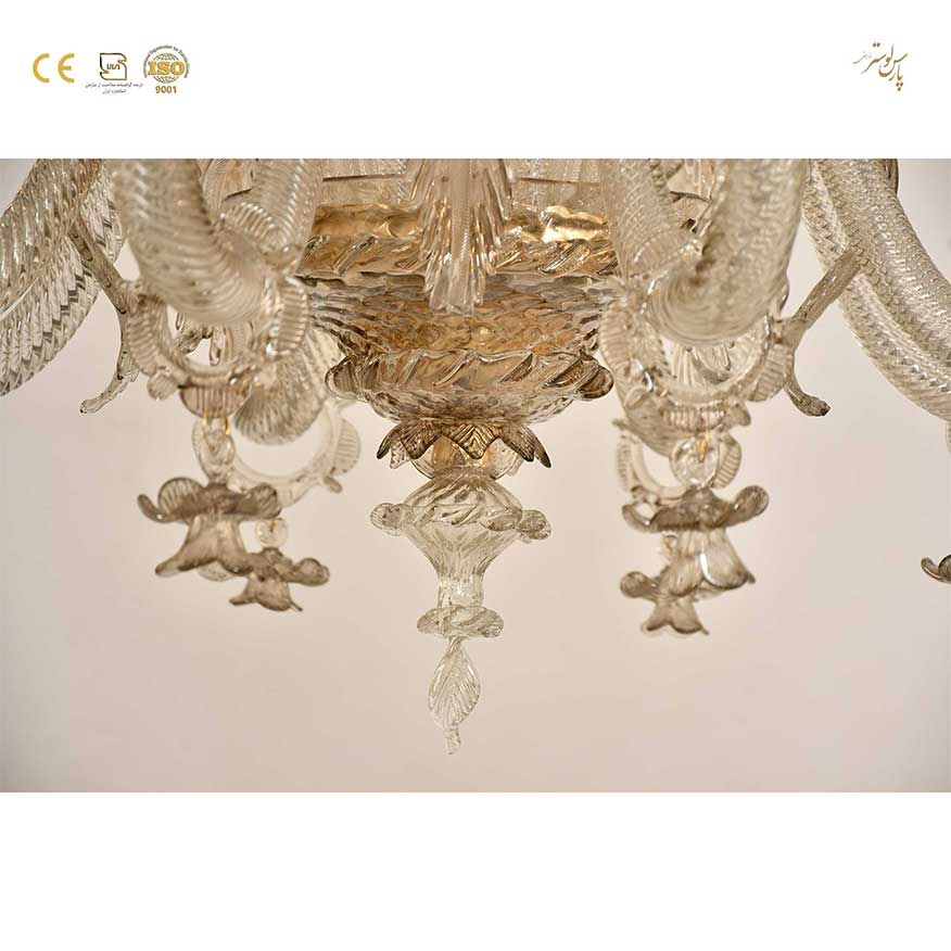 لوستر مورانو یک طبقه پارس لوستر فراهانی کد 7193 لوستر مورانو یک طبقه پارس لوستر فراهانی کد 7193